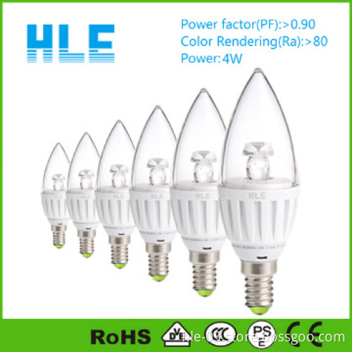 small led candle lights cri85 CE ROHS 3years guarranty